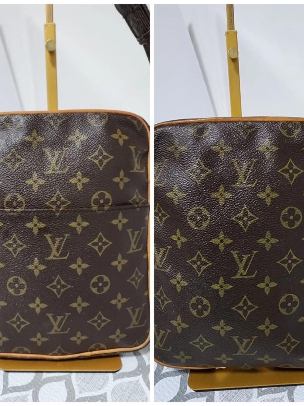 Authentic Louis Vuitton Vintage Monogram Marceau PM Brown